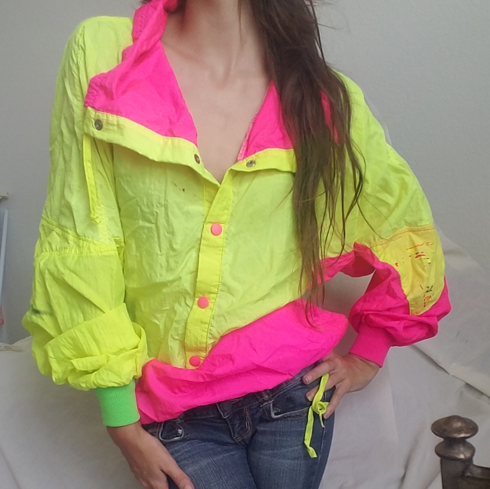 80s HIGH VIS Windbreaker
